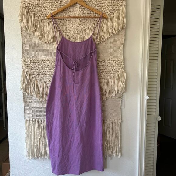 Victor Glemaud Purple Strappy Midi Dress - Picture 6 of 6